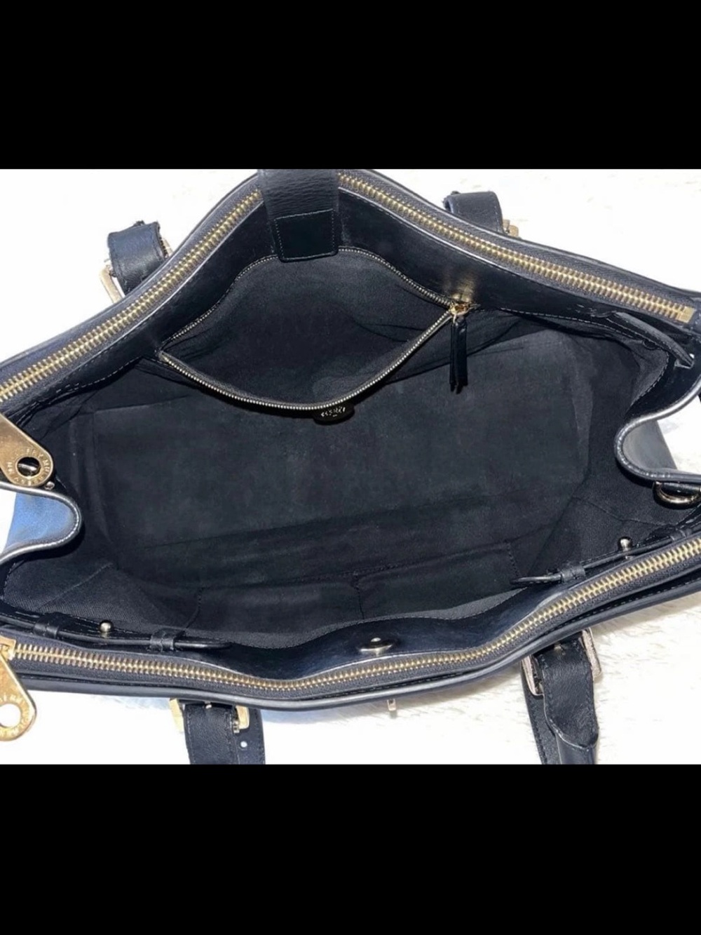 Mulberry Black Leather Bayswater-Style Top-Handle Satchel - Picture 12 of 16